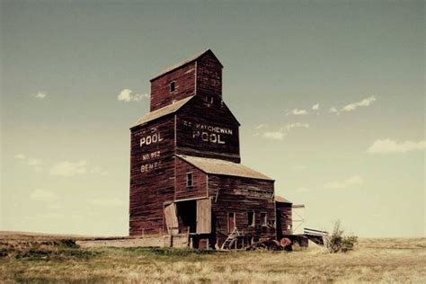 Iconic Grain Elevators In Saskatchewan Canada