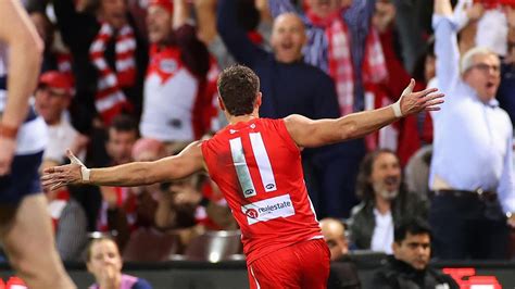 AFL 2021 Sydney Swans Defeat Geelong Cats Tom Papley Goal Video