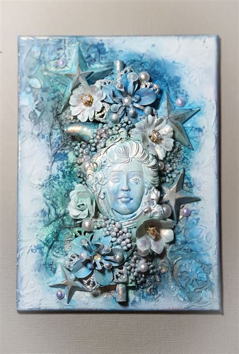 BLUE CANVAS BE AUTHENTIC WITH FINNABAIR PRODUCTS MIXED MEDIA