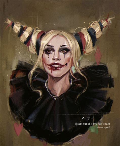 Lady Gaga as Harley Quinn ladygaga Arthur Commission CLOSED のイラスト