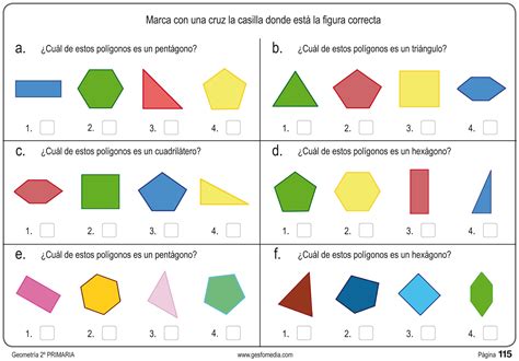 40 Ejercicios De GeometrÍa Para Segundo De Primaria Fichas Fichas De