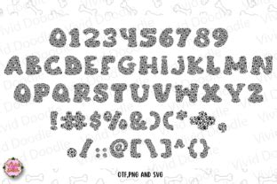 Dog Paw Font by VividDoodle · Creative Fabrica