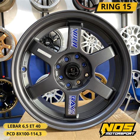 Jual Velg Racing Te37 Ring 15 Lebar 6 5 Buat Agya Avanza Brio Jazz