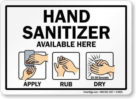 Hand Sanitizer Signs - 500+ Sanitizing Designs, Custom & Stock