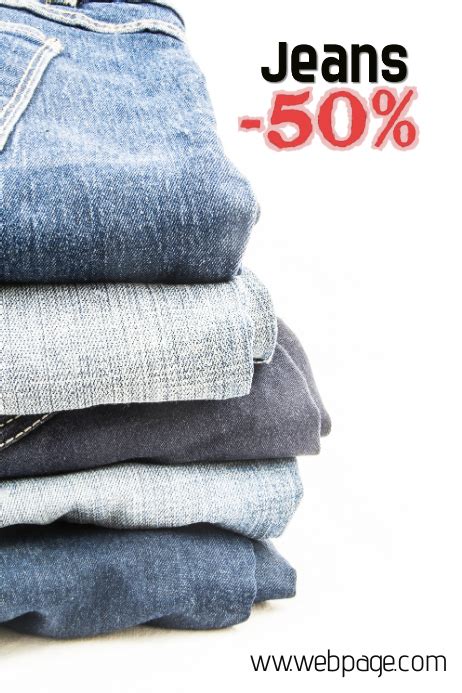 jeans sale poster Template | PosterMyWall