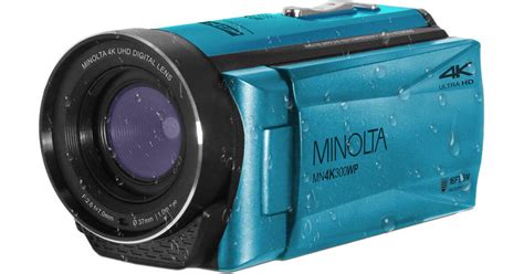 Minolta MN4K300WP UHD 4K Waterproof Camera Blue MN4K300WP BL