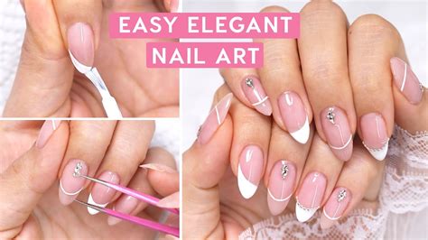 Easy Elegant Nail Art For Beginners Tina Yong Youtube