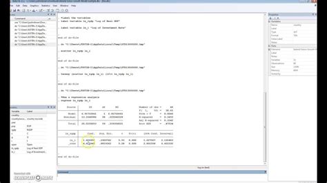 Summary Of Interpreting A Regression Output From Stata Youtube