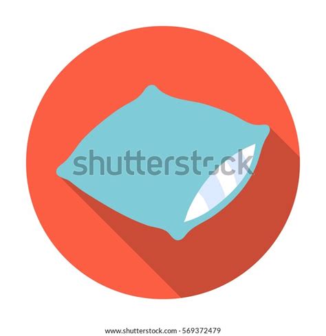 Pillow Icon Flat Style Isolated On Stock Vector Royalty Free 569372479