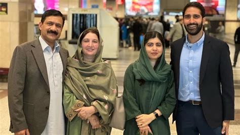 Malala Yousafzai And Her Family Arrive in Lahore - Lens