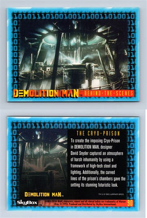 The Cryo-Prison #90 Demolition Man 1993 Skybox Trading Card