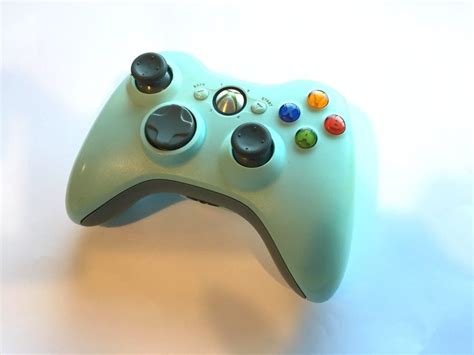 Official Microsoft Xbox 360 Wireless Controller Light Blue | Baxtros