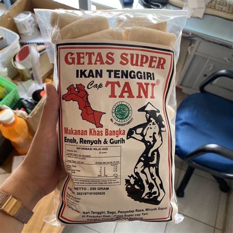 Jual Getas Bangka Panjang Ikan Tenggiri Cap Tani Snack Bangka