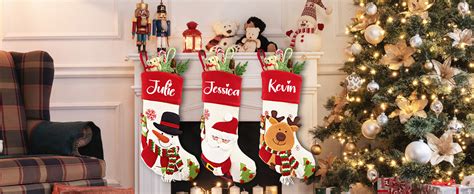 Amazon YUNART Personalized Christmas Stockings With Name Custom