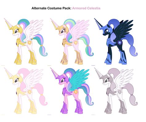 Fim Costumes Armored Celestia By Pika Robo On Deviantart