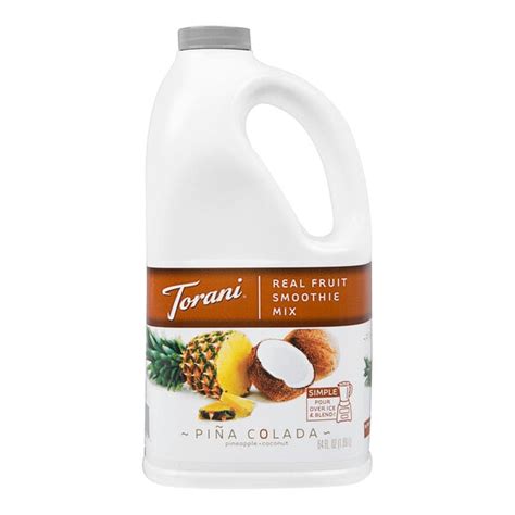 Torani Pina Colada Smoothie Mix 64 Oz WebstaurantStore