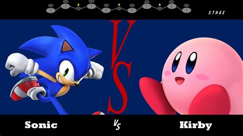 Super Smash Bros Wii U Amiibo Tournament Rd 1 Sonic Vs Kirby Youtube