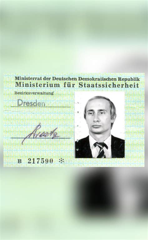 Putins Spy Id Card Found In Germany World News Inshorts