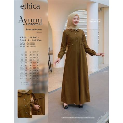 Jual New 11 Event DRESS BAJU GAMIS WANITA ETHICA AYUMI UNIFORM 7 GAMIS