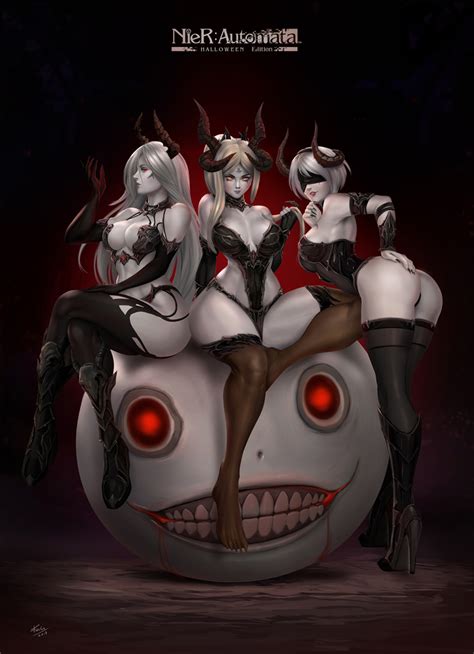 Nier Automata Halloween Edition By Felox Hentai Foundry