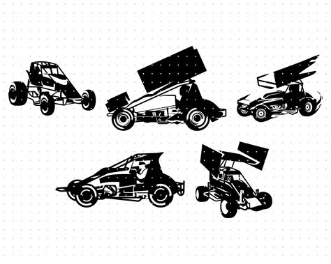 Sprint Car Svg Car Racing Clipart Racer Png (Instant Download) - Etsy | Sprint cars, Late model ...