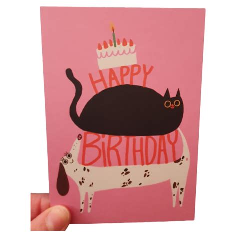 Postkarte Birthday Tiere Von Slinga Illustration Heipl Berlin