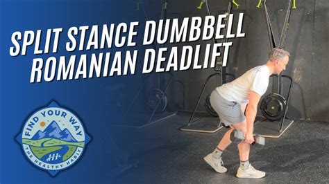 How To Do A Split Stance Dumbbell Romanian Deadlift The Healthy Habit Fitness Exercisedemo