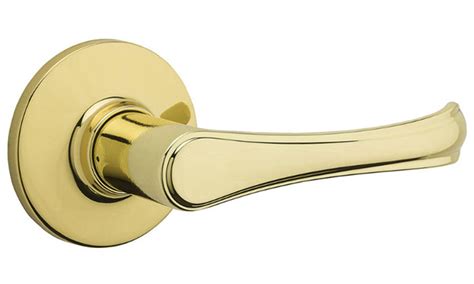 Kwikset Burbank Lever Passage Polished Brass 407bbl 3