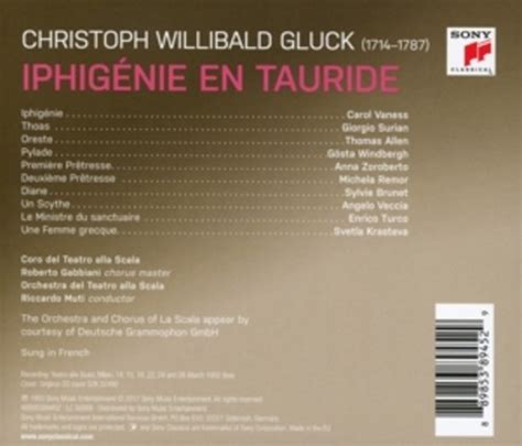 Gluck: Iphigénie En Tauride - Ricardo Muti - La Boîte à Musique