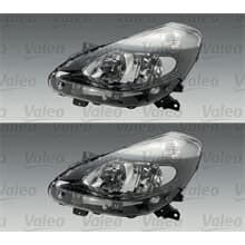 X Valeo Halogen Scheinwerfer Schwarz Passend F R Renault Clio Links Rechts