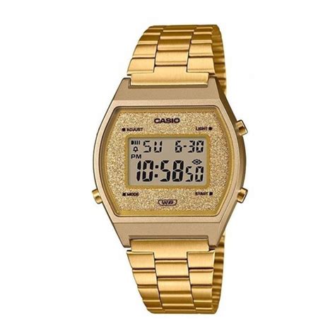 Rel Gio Casio Feminino Digital Vintage Digital Dourado B Wgg Df Em