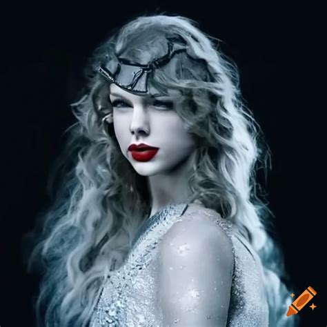 Taylor Swift Transforming Into A Catwoman Made Of Snow On Craiyon