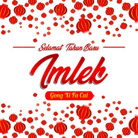 Selamat Tahun Baru Imlek Gong Xi Fa Cai Texto Lampion Vector Papel