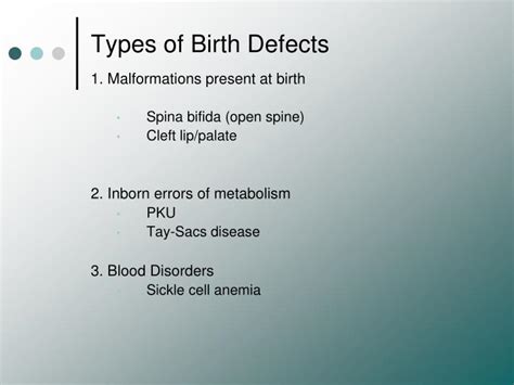 Ppt Birth Defects Powerpoint Presentation Id 633238