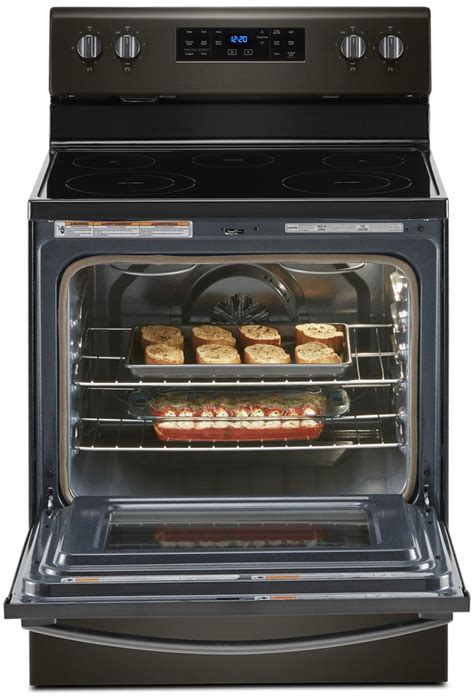 Whirlpool 5 3 Cu Ft Freestanding Electric Convection Range With Self Cleaning And Frozen Bake