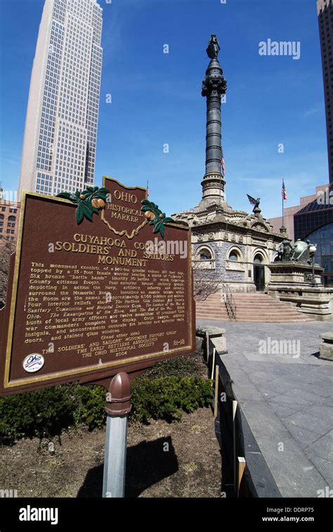 Cuyahoga County Soldiers And Sailors Monument Downtown Cleveland Ohio