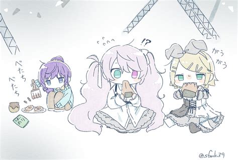 Hatsune Miku Kagamine Rin Asahina Mafuyu And 25 Ji Miku Vocaloid