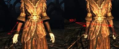 Miraak Robes UNP HDT Conversion With Forarms Fix At Skyrim Nexus Mods