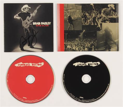 Brad Paisley Signed "Hits Alive" CD Cover (JSA COA) | Pristine Auction