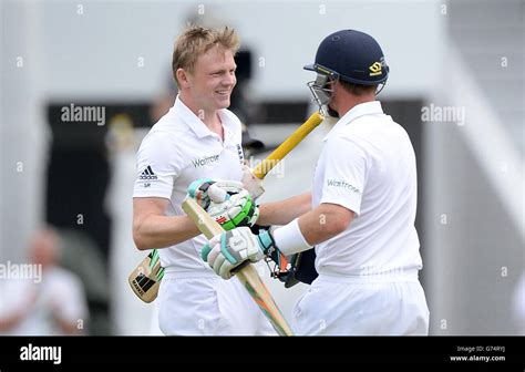 England S Sam Robson Celebrates Reaching His Maiden International