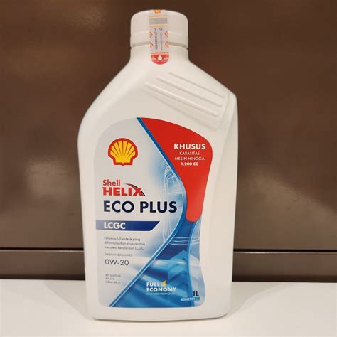 Jual Oli Shell Helix Eco Plus Sae 0W 20 LCGC Isi 1 Liter Shopee Indonesia