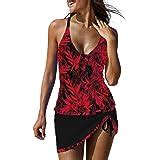 Amazon Xuan2Xuan3 Women S Tankini Swimsuit Top Racerback Two Pieces Swimwear With Bikini