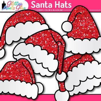 Santa Hat SVG Clipart Christmas Santa Claus Hat Clip Art Santa Clip