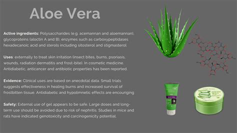Aloe Vera (Gel): family, products, uses, benefits, evidence, dosage ...