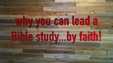 Why You Can Do This By Faith Bible Study Leadership Made Easy Youtube