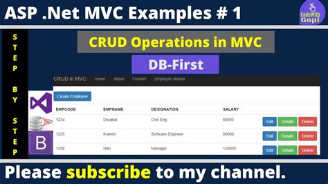 Asp Net Mvc Full Crud Operation Using Entity Framework Db First Crud