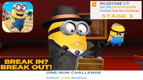 Spy Minion Rush Special Mission Break In Break Out Stage 3 Milestone 1 Gameplay Walkthrough