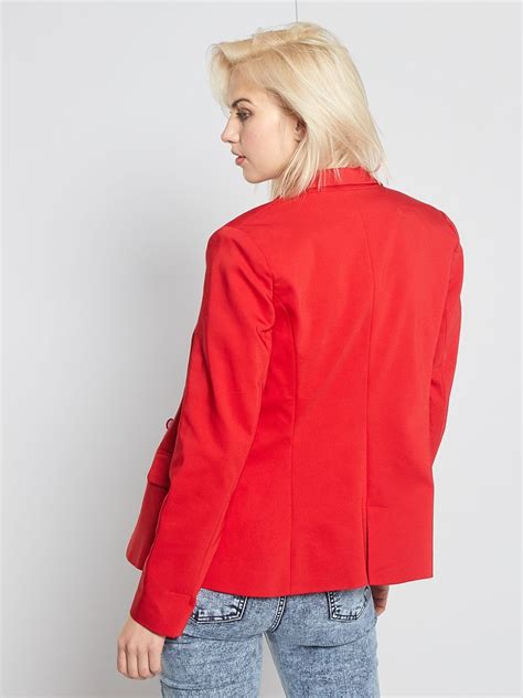 Veste De Tailleur Rouge Kiabi