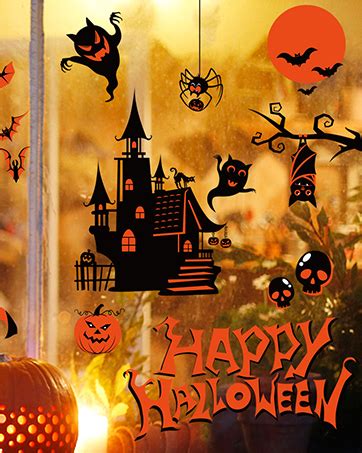 Halloween Window Stickers Halloween Decorations Sheets Pcs