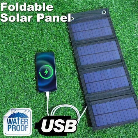 Usb Foldable Solar Panel Portable Flexible Small Waterproof 5v Folding